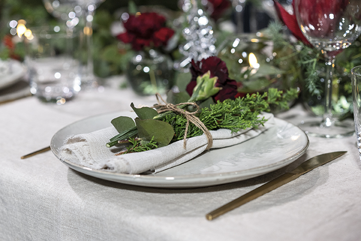 Pynte bordet til jul